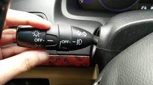 how to switch on fog light
